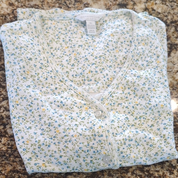 Charter Club XL Floral Pajama Set Women's Cotton - Picture 3 of 7